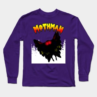 Mothman West Virginia Wing Humanoid Moth Retro Vintage Long Sleeve T-Shirt